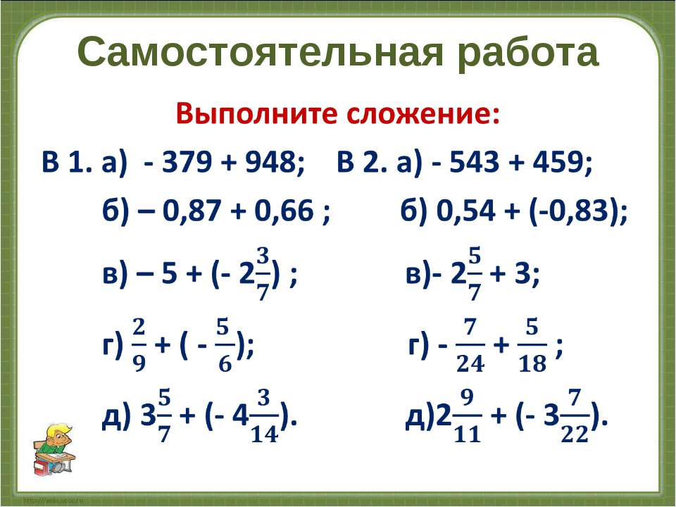 Тесты с числами с разными знаками. Сложение и вычитание чисел с разными знаками 6 класс. Сложение чисел с разными знаками примеры. Сложение рациональных чисел 6 класс самостоятельная. Самостоятельная работа.